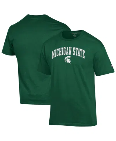 Champion Men's Green Michigan State Spartans Arch Over Logo T-shirt