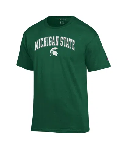 Champion Men's Green Michigan State Spartans Arch Over Logo T-shirt