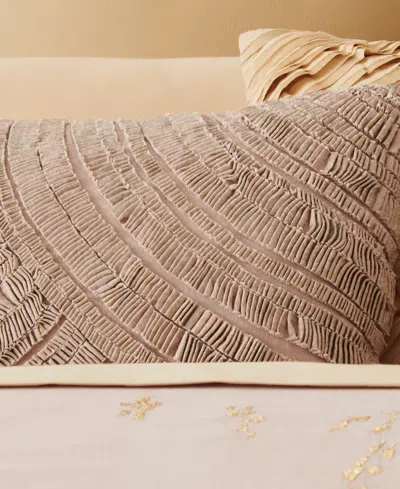 Donna Karan Home Foil Printed And Textured Decorative Pillow, 16" X 20"