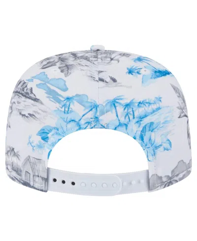 New Era Men's White Miami Marlins Printed Island Golfer Snapback Hat