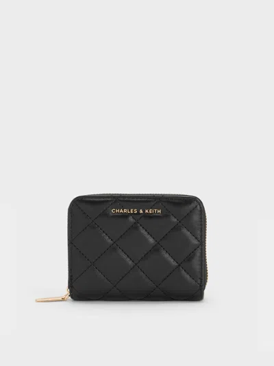 Charles & Keith - Alva Quilted Zip-around Wallet