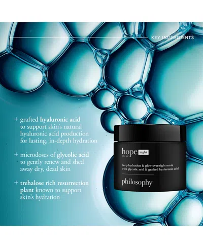 Philosophy Di Lorenzo Serafini Hope In A Jar Deep Hydration & Glow Overnight Mask
