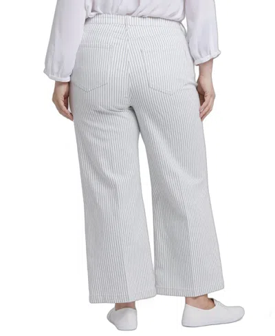 Nydj Plus Size Wide Leg Ankle Jeans In White