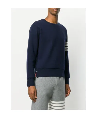 Thom Browne Classic 4-bar Sweatshirt In Blue
