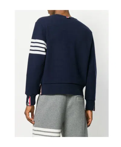 Thom Browne Classic 4-bar Sweatshirt In Blue