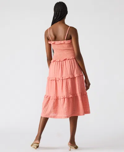 Steve Madden Women's Nash Smocked Tiered Midi Dress