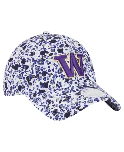 New Era Women's White Washington Huskies Blooming 9twenty Adjustable Hat