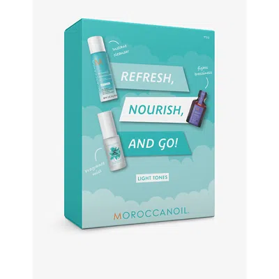 Moroccanoil Refresh, Nourish, And Go! (light Tones) Set