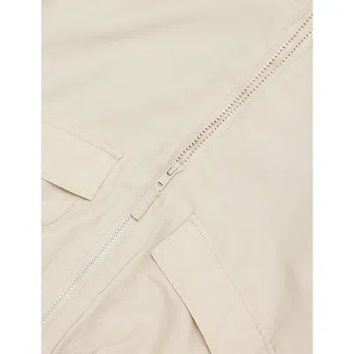 H&m Adorables Beige Dusty Light Oversized Hooded Woven Windbreak Jacket 2-10