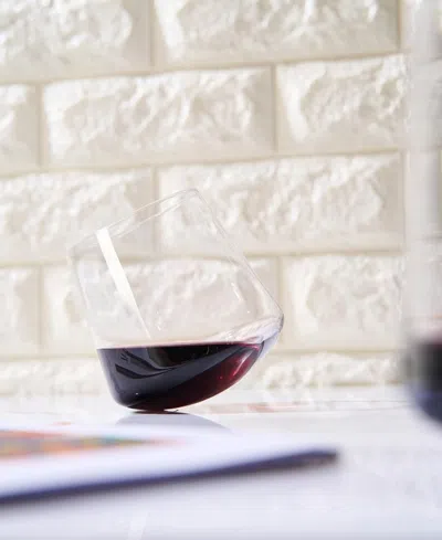 The Wine Savant Rotating Stemless Wine Glasses, Set Of 2
