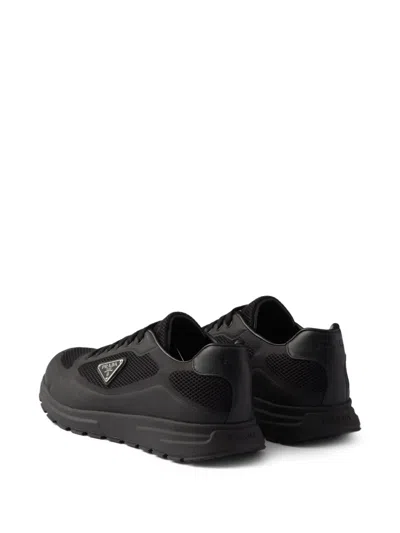 Prada Sneakers Prax 2.0 In Black Fabric And Mesh In Black