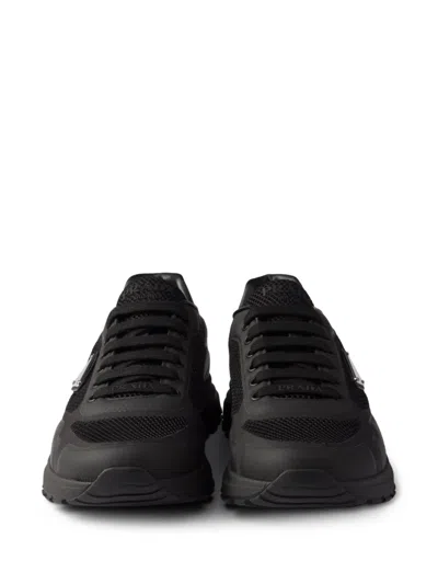 Prada Sneakers Prax 2.0 In Black Fabric And Mesh In Black