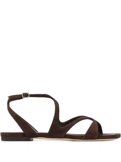 Jimmy Choo Ayla Suede Flat Sandals