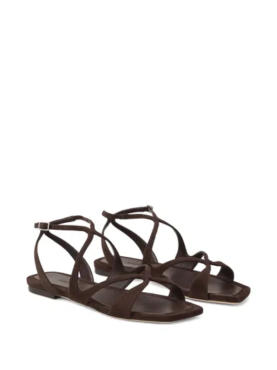 Jimmy Choo Ayla Suede Flat Sandals