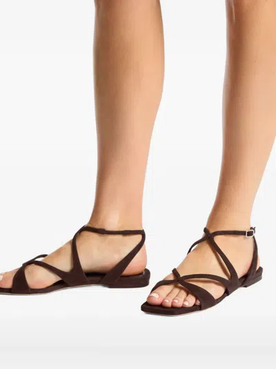 Jimmy Choo Ayla Suede Flat Sandals