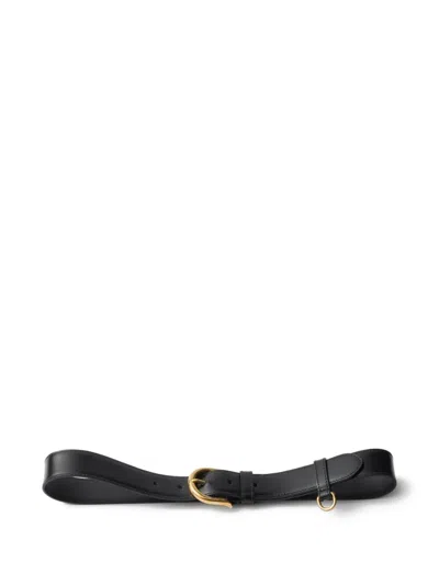 Prada Buckle Calf Leather Belt