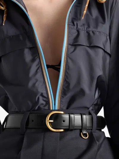 Prada Buckle Calf Leather Belt