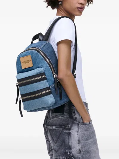 Marc Jacobs Denim Medium Backpack In Blue