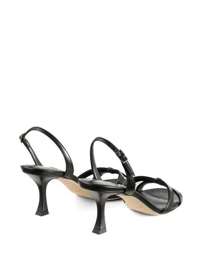 Jimmy Choo Elsy 70 Leather Heeled Sandals In Schwarz