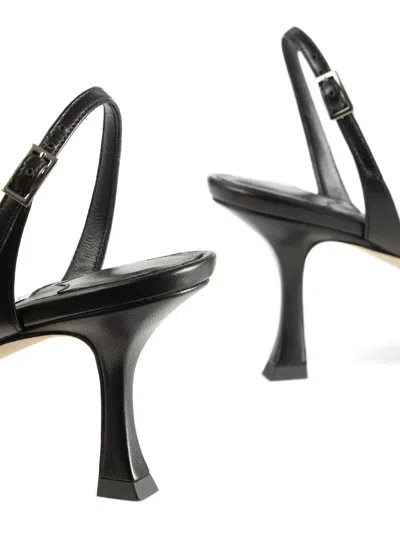 Jimmy Choo Elsy 70 Leather Heeled Sandals In Schwarz