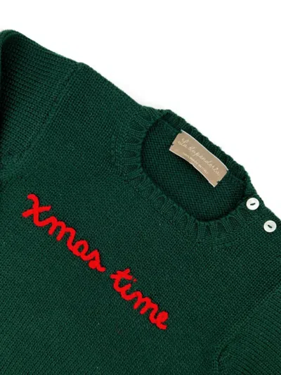 La Stupenderia Slogan-embroidered Sweater