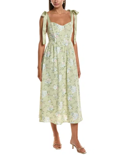 Luxe Always Midi Dress In Green