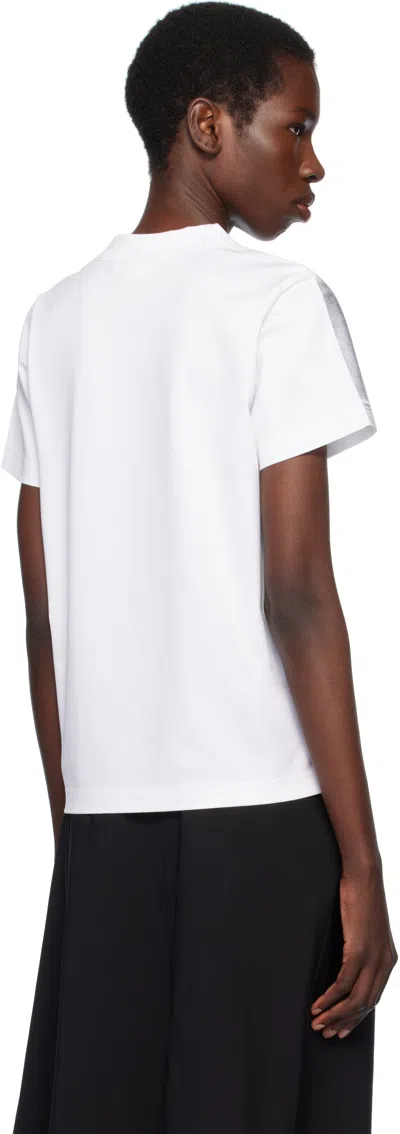 Junya Watanabe Metallic-finish T-shirt In Gray