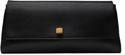Khaite Audrey Leather Clutch In Black