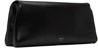 Khaite Audrey Leather Clutch In Black