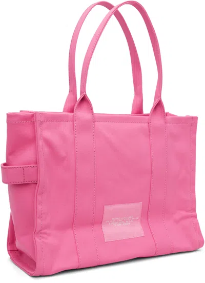 Marc Jacobs Rectangular Shape Double Handle Tote Bag In Pink