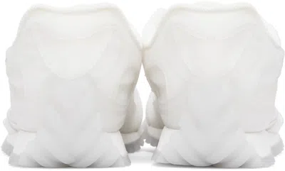 Bottega Veneta Men White Transparent Rubber Orbit Sneakers In Multi