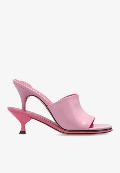 Jacquemus 100mm Les Doubles Leather Mules