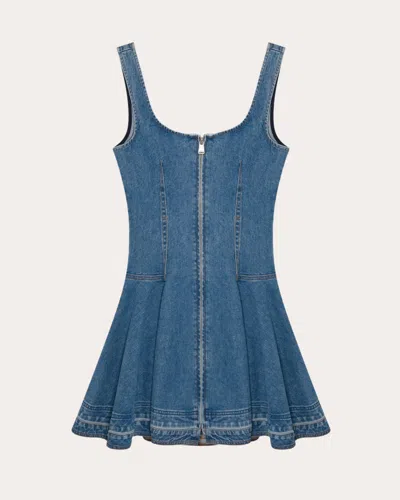 Simkhai Eleodra Denim Mini Dress In Zanpa
