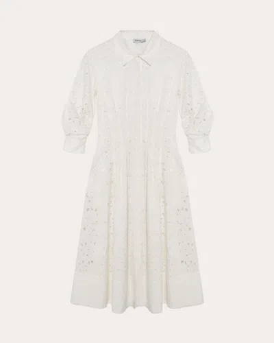 Simkhai Jazz Eyelet Midi Shirtdress