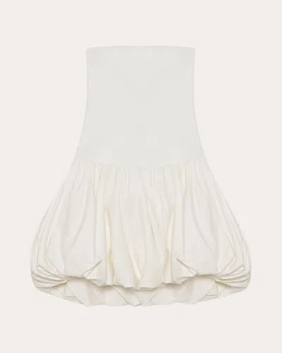 Simkhai Womens Sand Pollie Balloon Linen-blend Mini Dress