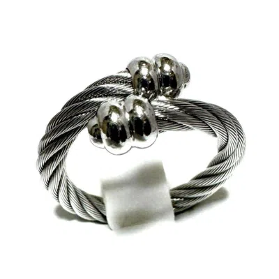 Pre-owned Philippe Charriol Stainless Steel Band Ring ()