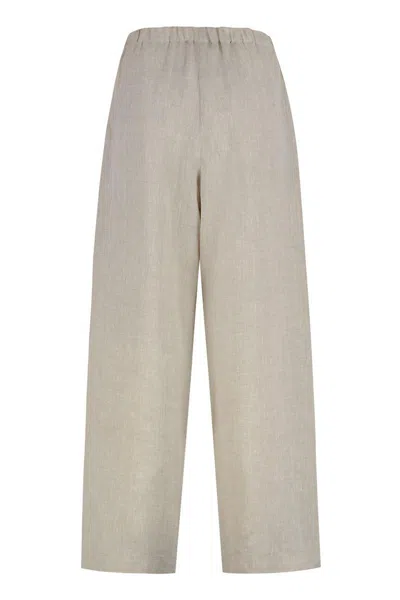 Fabiana Filippi Relaxed Fit Wide Leg Linen Trousers