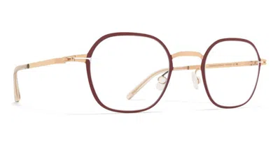 Mykita Jes - Champagne Gold / Cranberry Rx Glasses