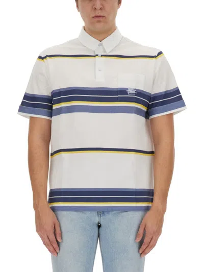 Etro Men's Polo Shirt With Pegasus Embroidery
