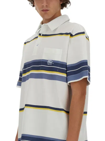 Etro Men's Polo Shirt With Pegasus Embroidery