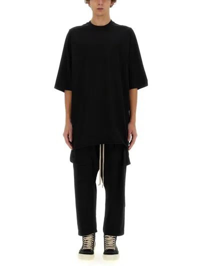 Rick Owens Drkshdw Drkshdw By Rick Owens Oversized Cotton T-shirt With Geometric Design And Relaxed Fit