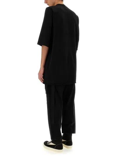 Rick Owens Drkshdw Drkshdw By Rick Owens Oversized Cotton T-shirt With Geometric Design And Relaxed Fit