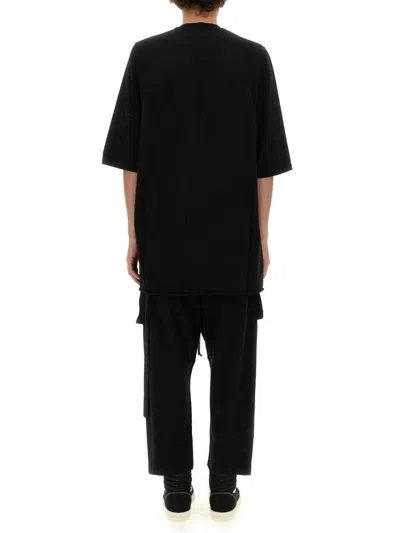 Rick Owens Drkshdw Drkshdw By Rick Owens Oversized Cotton T-shirt With Geometric Design And Relaxed Fit