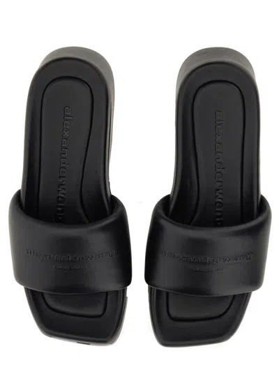 Alexander Wang Float Mules With Platform Sole And Squared Toe
