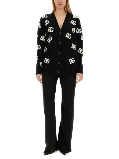 Dolce & Gabbana Flare Leg Trousers With Pockets And Belt Loops
