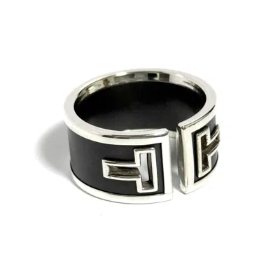 Pre-owned Tiffany & Co 925 Band Ring () In Black