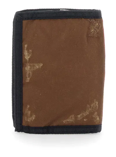 DSQUARED2 MULTICOLOR WALLET WITH EMBROIDERED PATCHES ON THE FRONT AND ZIP CLOSURE IN TECH FABRIC MAN 