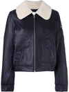 SEE BY CHLOÉ shearling collar aviator jacket,SPECIALISTCLEANING