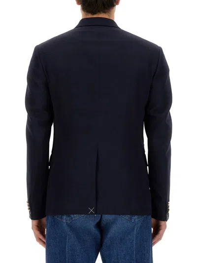 Versace Grain De Poudre Wool Blazer