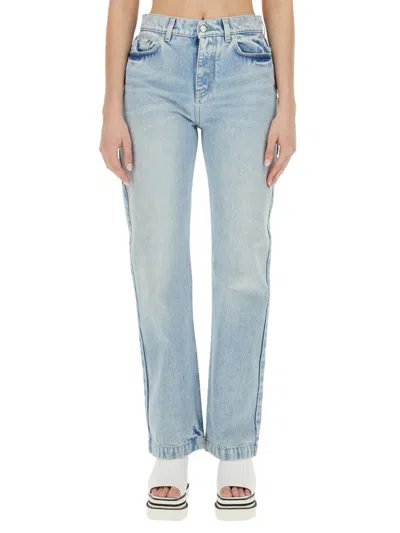 Stella Mccartney Distressed Mid-rise Straight-leg Jeans